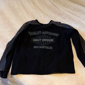 Harley-Davidson Black and Gray Logo Sweatshirt